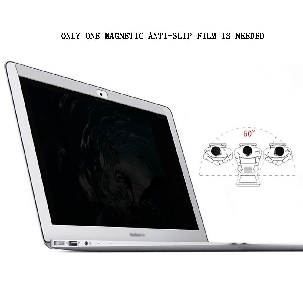 AIZYR Filtro per La Privacy dello Schermo del Computer Portatile da 13 Pollici, Pellicola Protettiva Antiscivolo con Schermo Magnetico per Notebook, Facile da Installare Schermo Pulito,15.4"