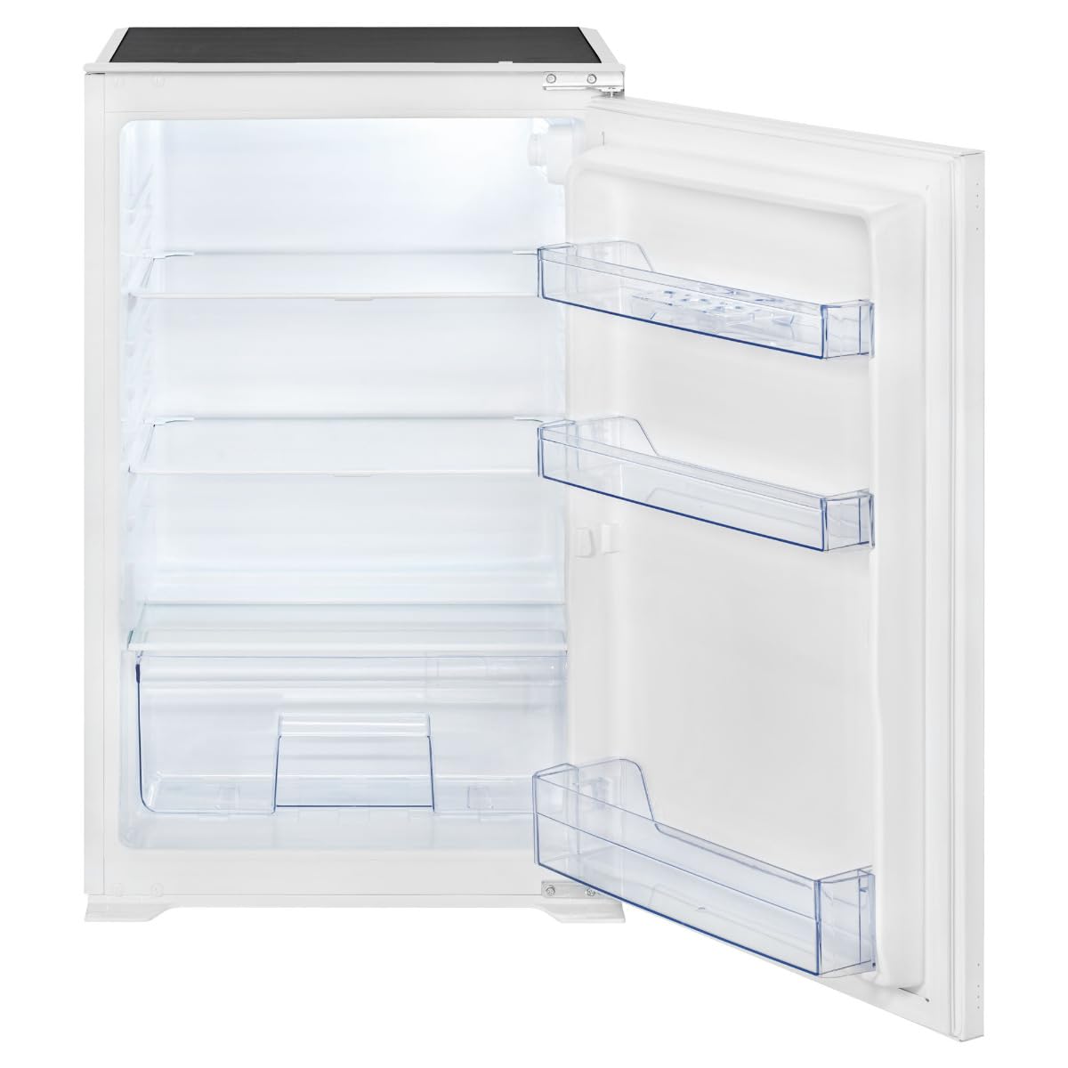 Bomann® Einbaukühlschrank ohne Gefrierfach 129L | Kühlschrank Einbau mit stufenloser Temperaturregelung | Abtauautomatik | Einbau Kühlschrank mit 3 Glasablagen | Schlepptürausführung | VSE 7809