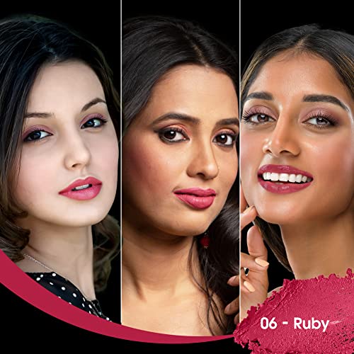 Image of Colors Queen Tint for Cheeks and Lips - Enriched with Vitamin E and Essential Oils | Matte Lip and Cheek Tint for Lips, Cheeks and Eyelids| Vegan and Cruelty Free Lip Tint for Women (06 - Ruby Woo)