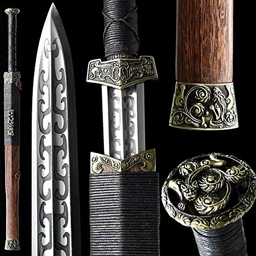 Zhmyyxgs Sword Chinese Kungfu Dao Sword Real Sharp Home Decoration Wushu Han Dynasty Jian