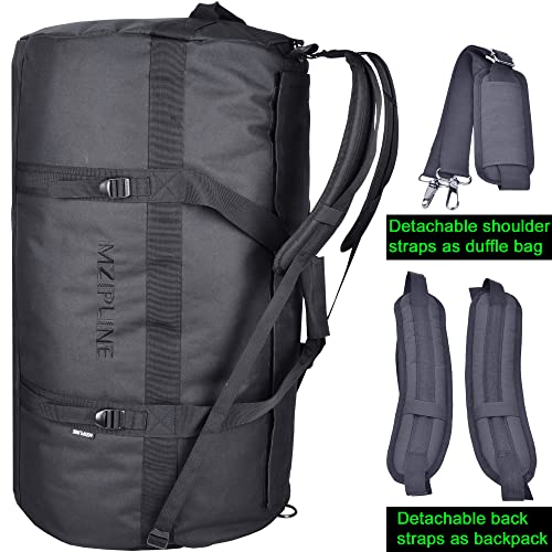 XXXL,138L Extra Large Duffle Bag Backpack-Smell Proof-Water Resistant, Sport Gym Overnight Weekender Bag,Travel Duffel Bag With Carbon Lining (Black, Extra Large) (Black)4