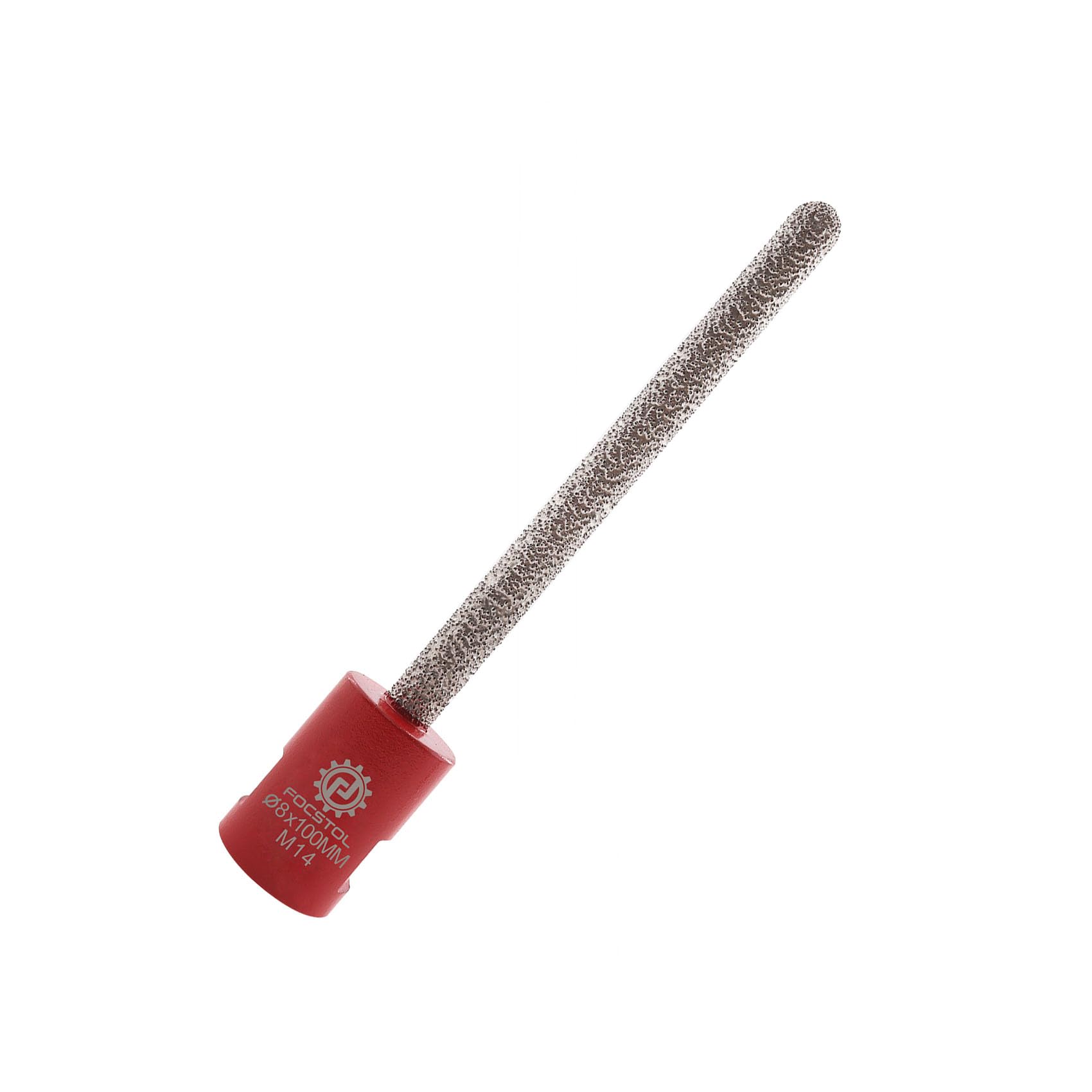 FOCSTOL Mèche à Mortier Diamantée - 8mm x 100mm Fraise Diamantée pour Ratissage Mortier Maçonnerie Pierre Brique Enlèvement M14 Filetage
