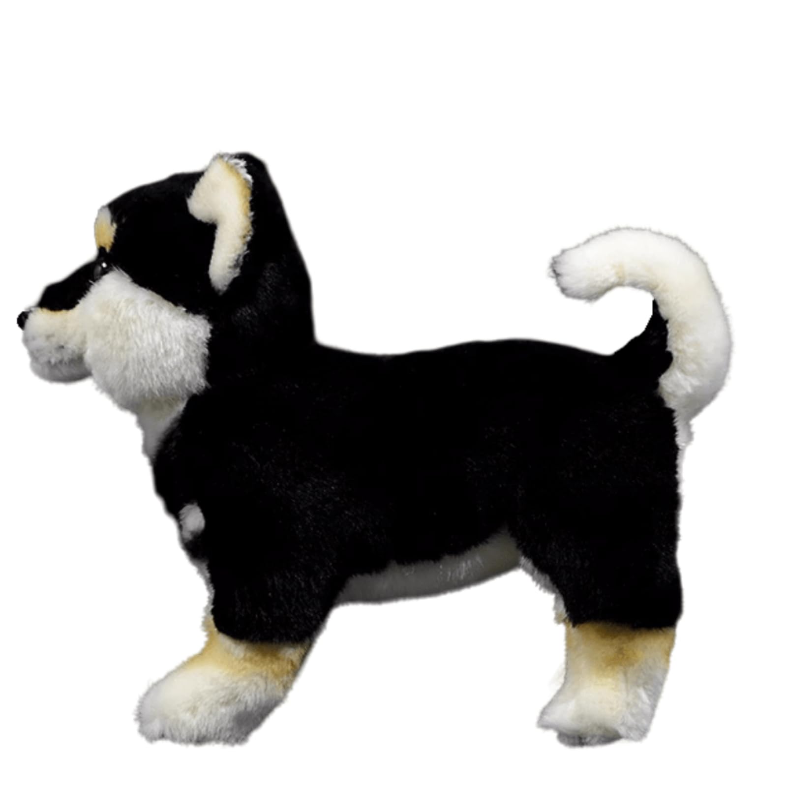 Amazon.co.jp: lilizzhoumax ブラック 柴犬 ぬいぐるみ リアルな犬の