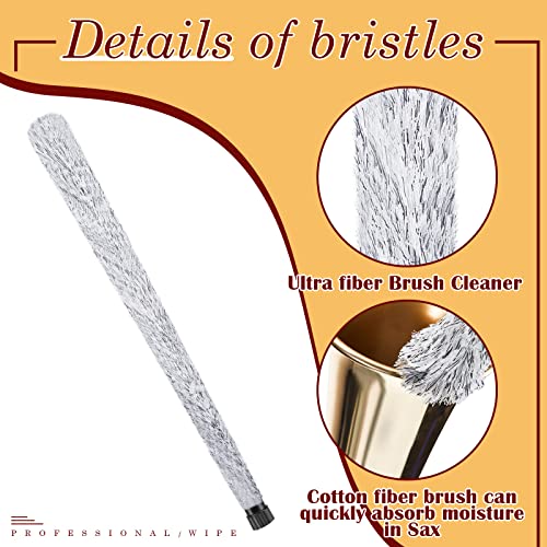 6 Pieces Saxophone Cleaning Kit Including Alto Sax Pad Saver 2 Sax Swab Mouthpiece Brush Sax Cleaning Cloth Gloves For Clarinet Flute Trumpet Wind Woodwind Instruments Gifts #TOP23
