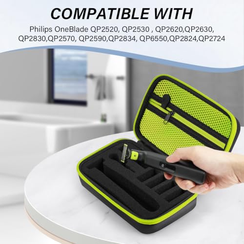 AOGOE Tasche für Philliips O Blade QP2520/30/70/90, QP2620/30, QP2724, QP2824/30/34, QP6550 Elektrorasierer Schutzhülle… – Ansicht 5