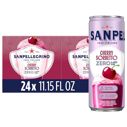 Image of Sanpellegrino Crafted Soda Italiana Cherry Sorbetto, 0g Added Sugar, 24 Pack
