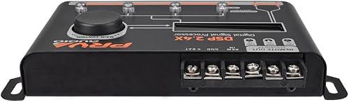 Miniatura 3 de PRV AUDIO Car Audio DSP 2.4X Digital Crossover y ecualizador 4 canales Full Digital Signal Audio Procesador DSP con secuenciador Remoto Relé