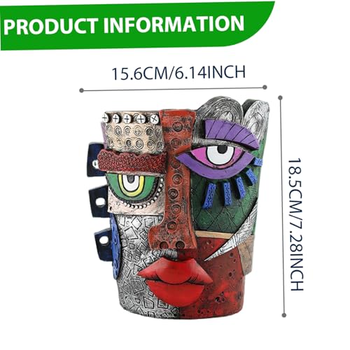 Pot de fleurs en forme de visage unique le cadeau idéal de décoration - 7