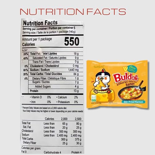 Image of Samyang Cheese Flavor Buldak Ramen Pack of 5