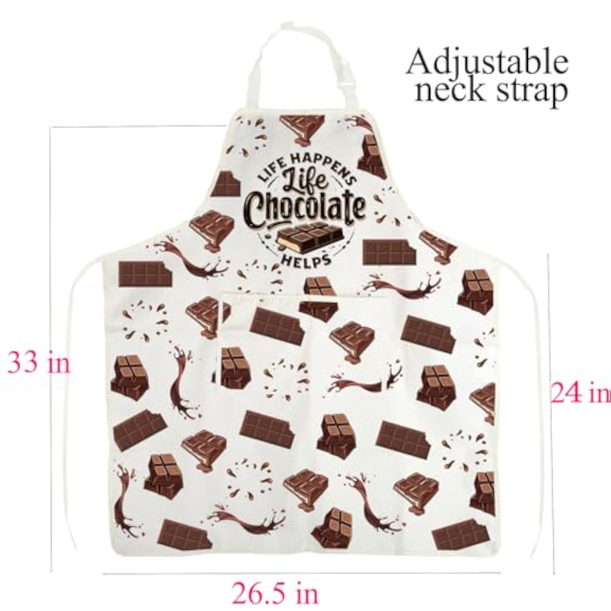 Chocolate Apron, Life Happens Chocolate Helps