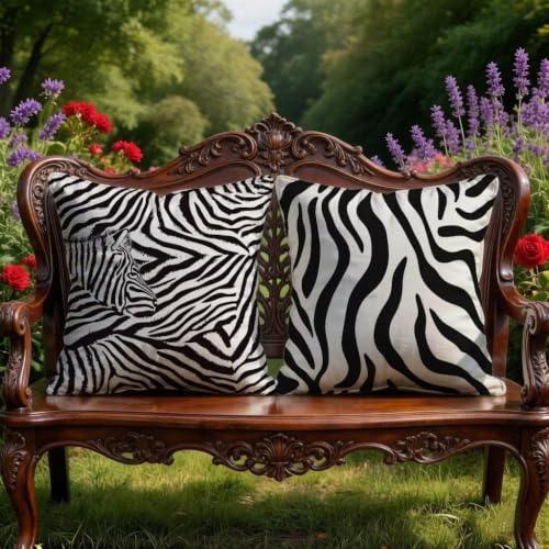 Cushion covers lin impression recto-verso haute définition chic - 4