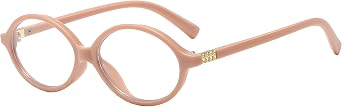 Retro Oval Glasses for Men Women 90s Style Blue Light Blocker Fake Nerd Eyeglasses