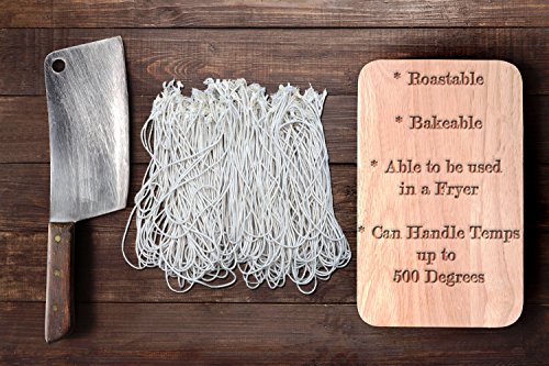 Rotisserie Elastic And Cotton Blend - Stretchy Twine - Food Grade - Heat Safe - Cooking Ties - Poultry Loops - 50 Pack #TOP1