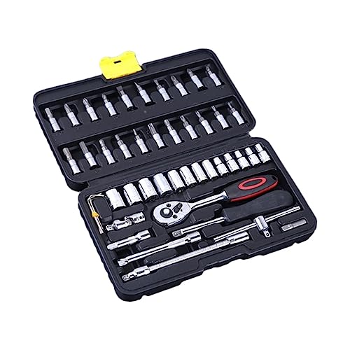 Douille pour clé à cliquet 46 pièces avec transition fluide pour automobile - 2