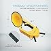 SPECSTAR Wheel Lock Adjustable Car Boot Anti-Theft Lock Clamp Yellow, Two Keys