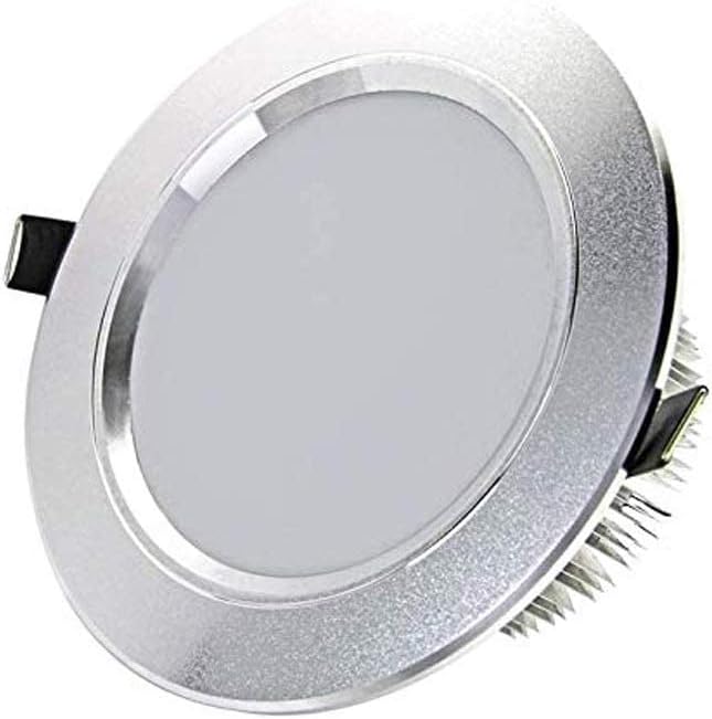 Spotlight，Ip22 Waterproof Aluminum Panel Ceiling Lights Downlight Commercial Recessed Flat Lighting Spotlights Fixture Anti-Glare Led round Ceiling Light for Clothing Store Outdoor Lights/N