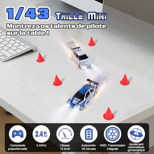 Voiture Télécommandée Drift 4WD JONRRYIN avec Gyroscope Précis