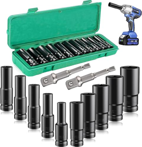 12 Pc Deep Impact Socket Set 8-24MM