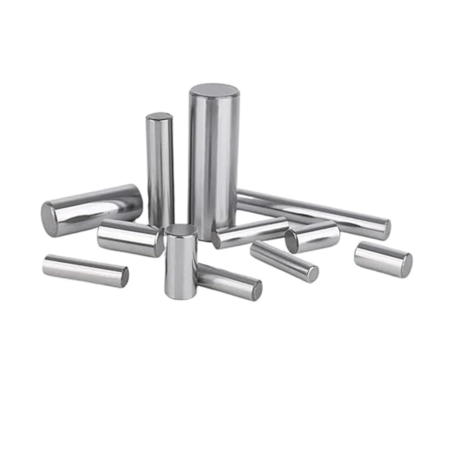 Support Peg Pin Rod Fasten Elements Solid Cylindrical pin Dowel M2 M3 M4 M5 Cylindrical Locating Dowel 304 Stainless Steel Fixed Shaft Shelf Support Peg Lock Metal Solid Rod(28mm, 50pcs M2(30pcs M3)
