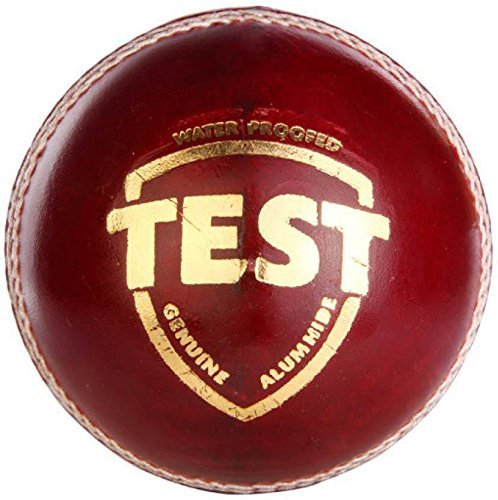 Netco Power Test Red Leather Cricket Ball, 4 Part Side