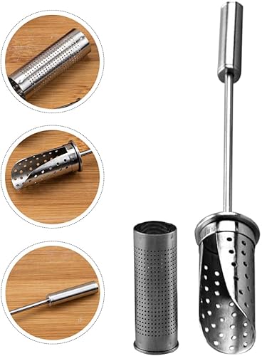 Miniatura 4 de Kichvoe Filtro de café, infusores de té, colador de té de acero inoxidable, difusor de té de hierbas, tubo de tubo de varita, tubo de té más