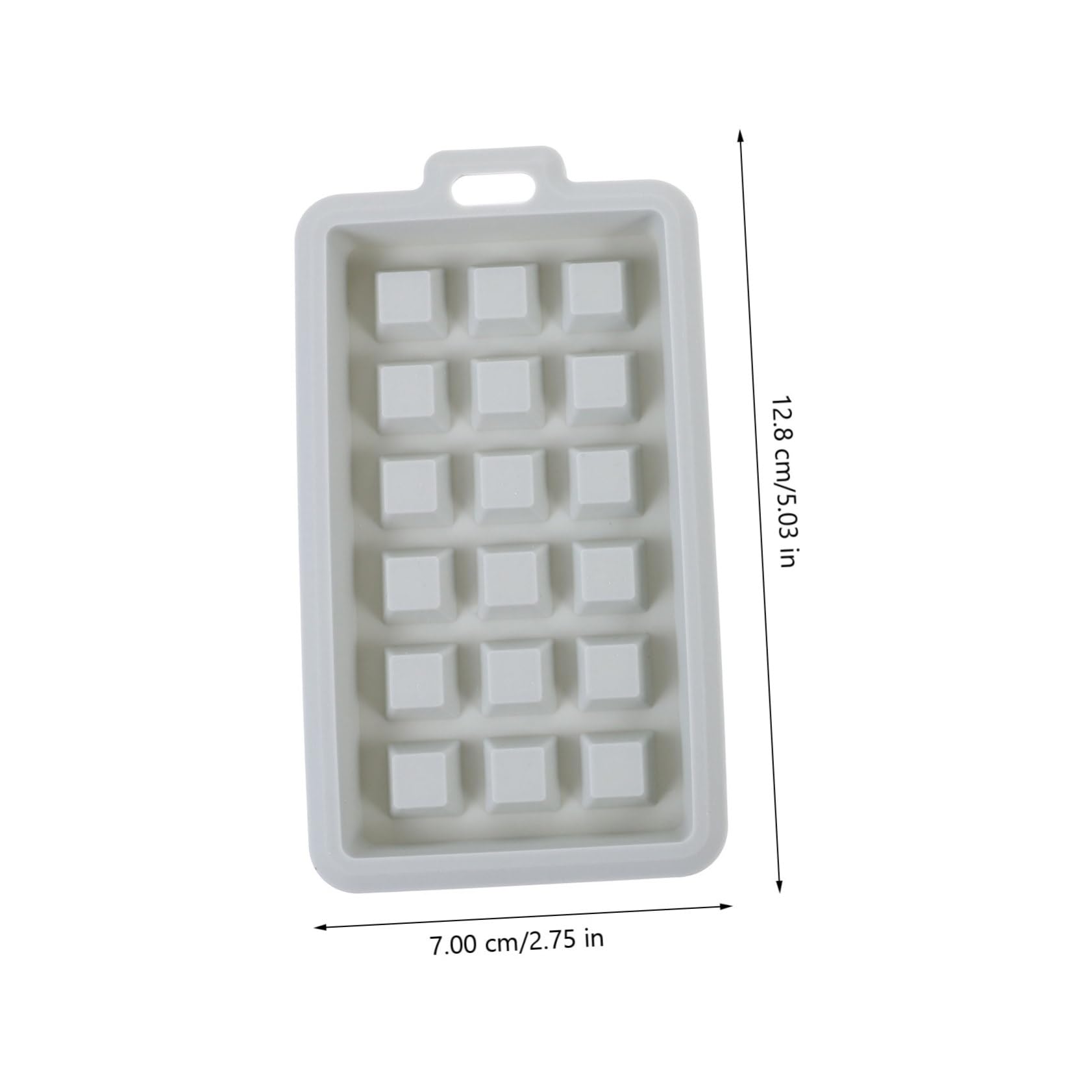 NAMOARLY 2pcs Silicone Waffle Mold Rectangular Baking Molds Cake Puck for Baking