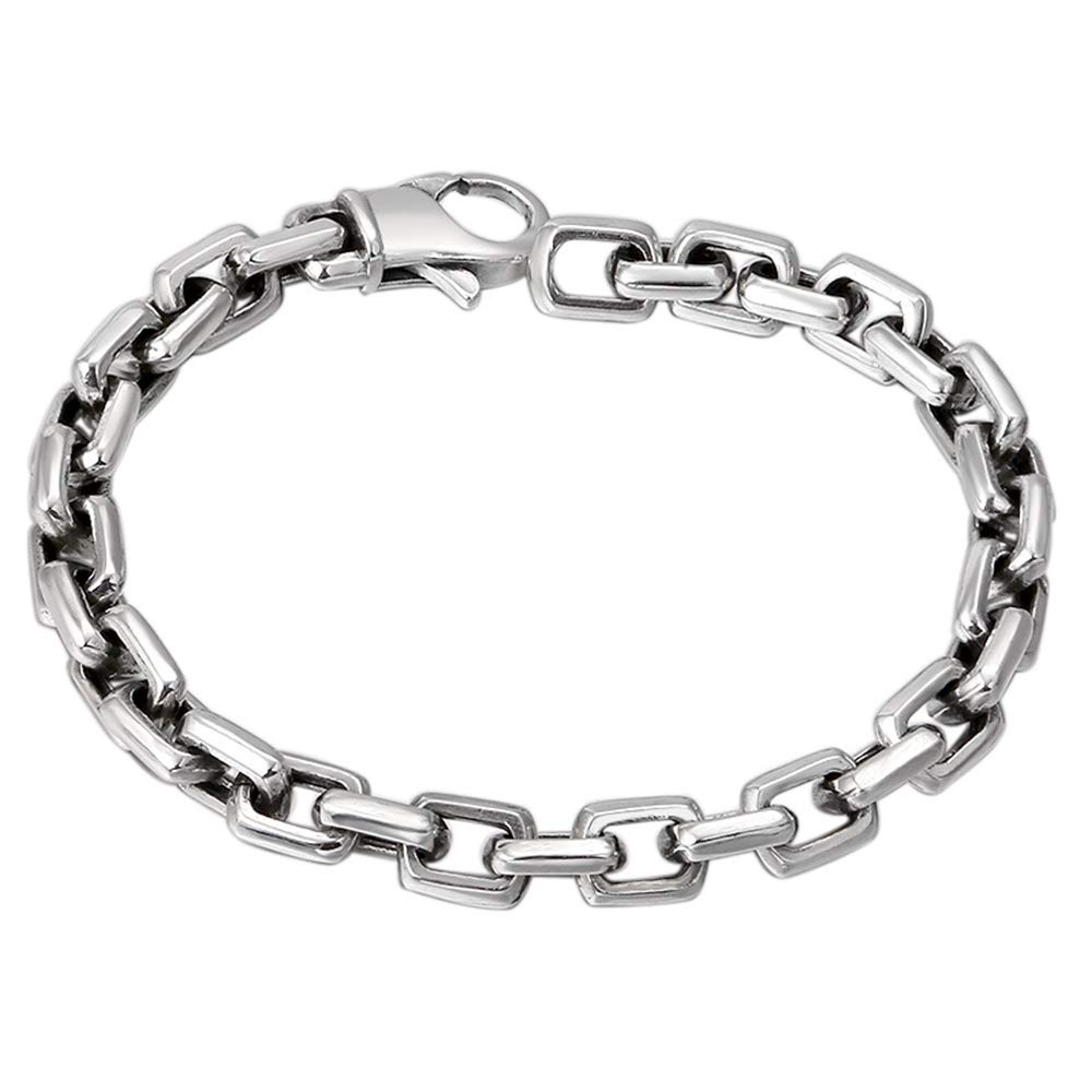 アクセサリー VINTAGE SILVER 925 MENS BRACELET Vintage 925 Sterling Silver Motorcycle Bike Bicycle Chain