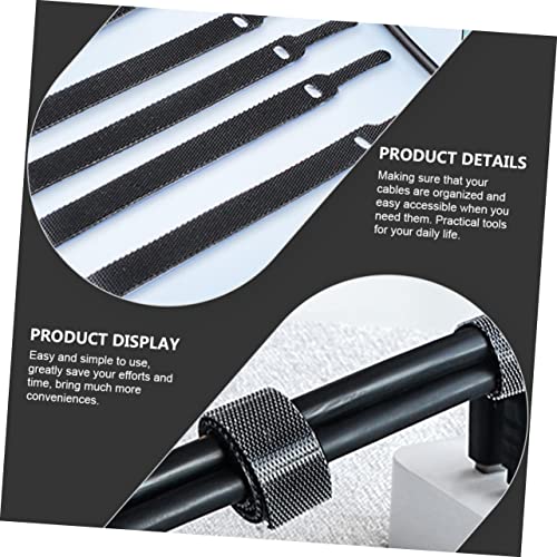 Hemobllo Ganize Your Cables 20pcs Reusable Cable Ties Zip Ties Straps Small Cable Ties Black miniatura 4