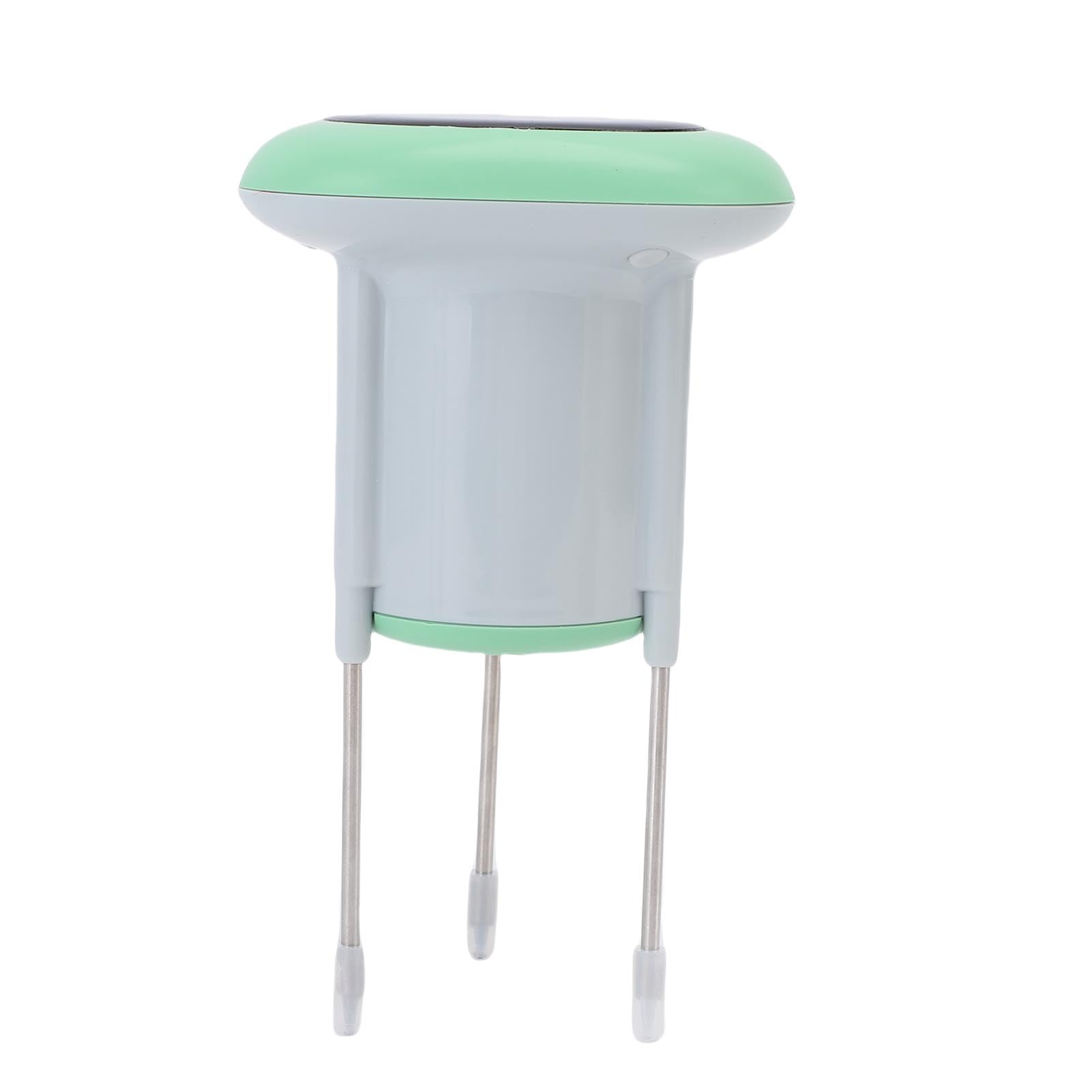 lyrlody Termometro e Igrometro per Terreno Sensore Tester per Terreno in Acciaio Inossidabile ABS con Avvisi App di Ricarica Solare 3.0 IP66 per Piante in Vaso da Serra da Giardino