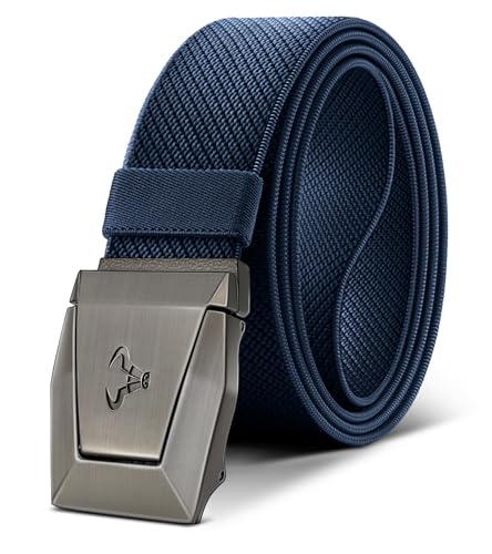Image of BULLIANT Men Tractical Belt,Stretch Western Rigger Web Belt For Cowboy Military Heavy Duty Hiking Hunting 1.5 inch-Cut For Fit