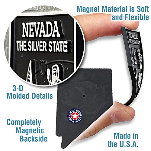 Imán decorativo pequeño de Nevada clásico miniatura 3
