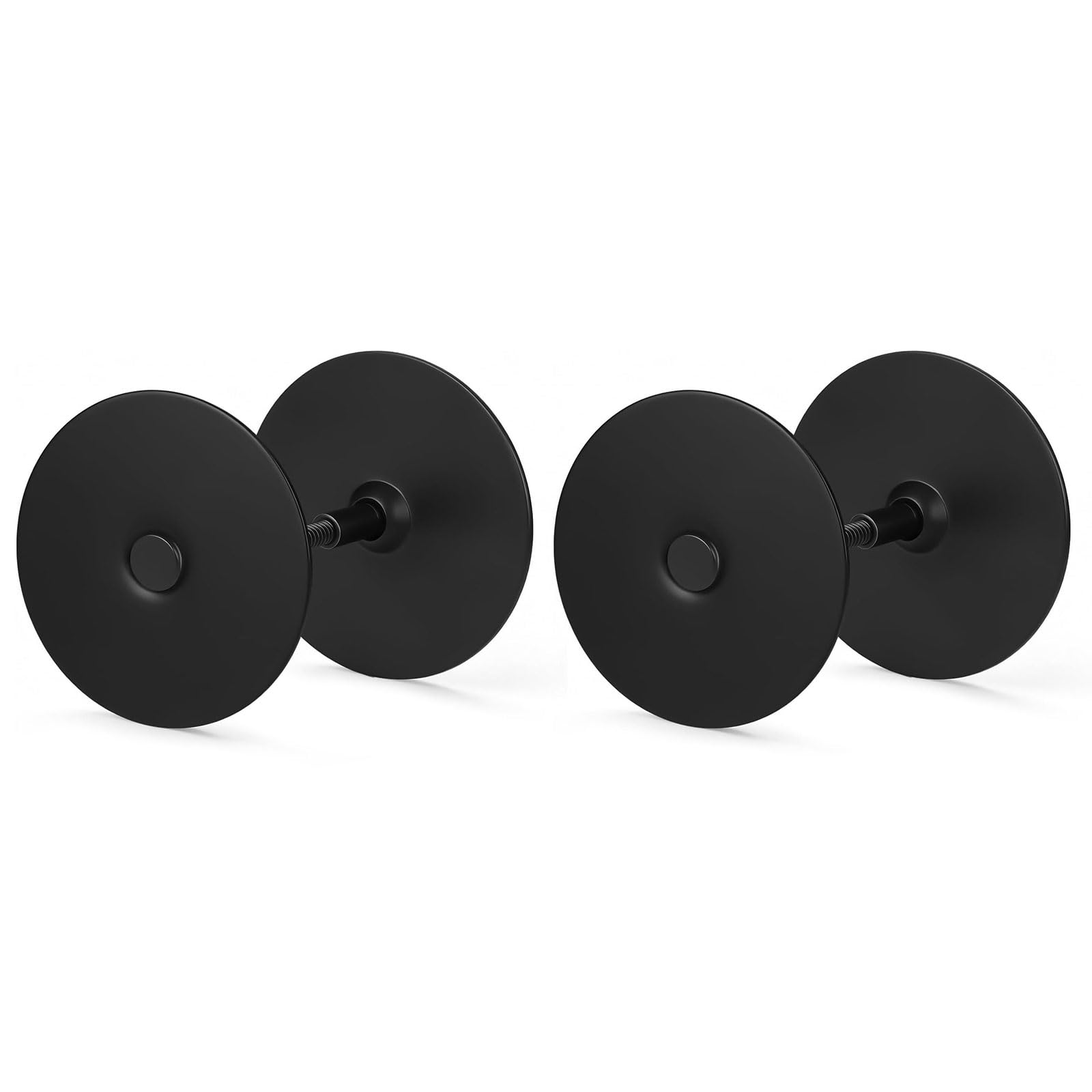 CUNZJIA 2Pcs Stainless Steel Door Hole Cover Plate Door Knobs Hole Deadbolts Cover for Enhances Security and Privacy