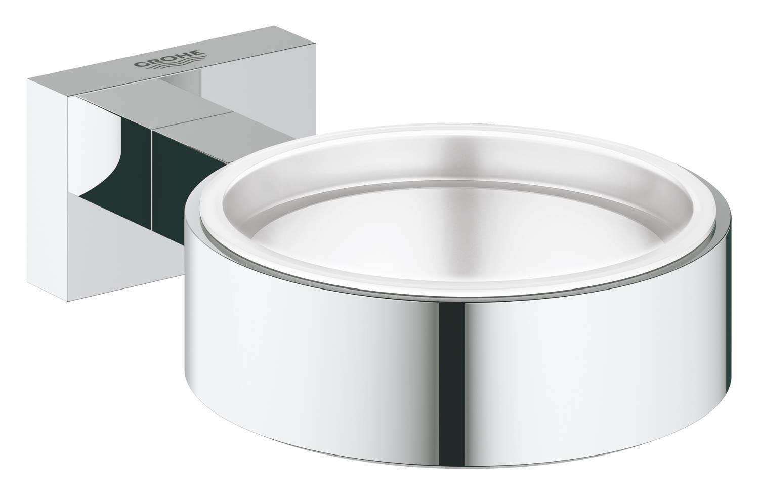 Grohe Essentials Cube Glass/soap dish holder Chrome 40508001