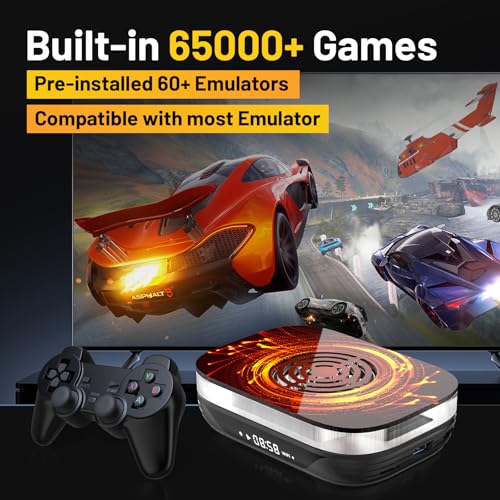 Kinhank Super Console X4 Plus Video Game Console Pre-Built-in 60000+Games, Retro Game Console muELEC 4.6/Android 11.0/CoreELEC 3 Systems in 1,8K UHD Display,Dual WiFi BT 4.0, USB 3.0 - Image 3