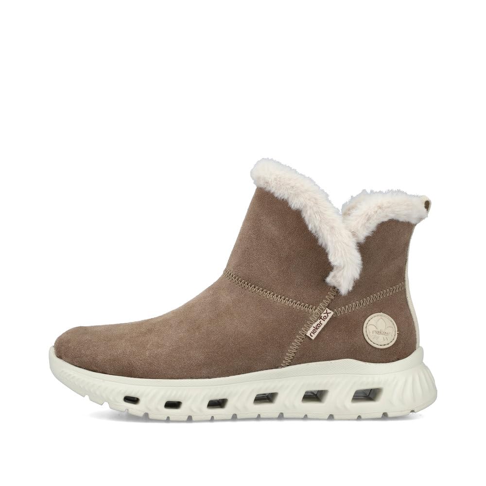 Rieker Mujer Botas M6050, señora Botas de Invierno,Repelente,riekerTEX