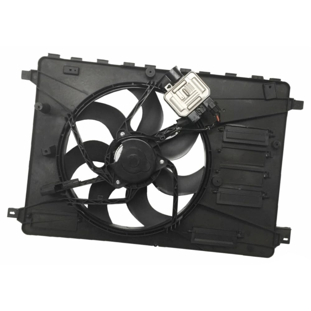 GMLFO Engine Radiator Cooling Fan Assembly for Land for Rover LR2 3.2L 2008-2012 & 2.0L 2013-2014 LR026078 026078 LZY1156