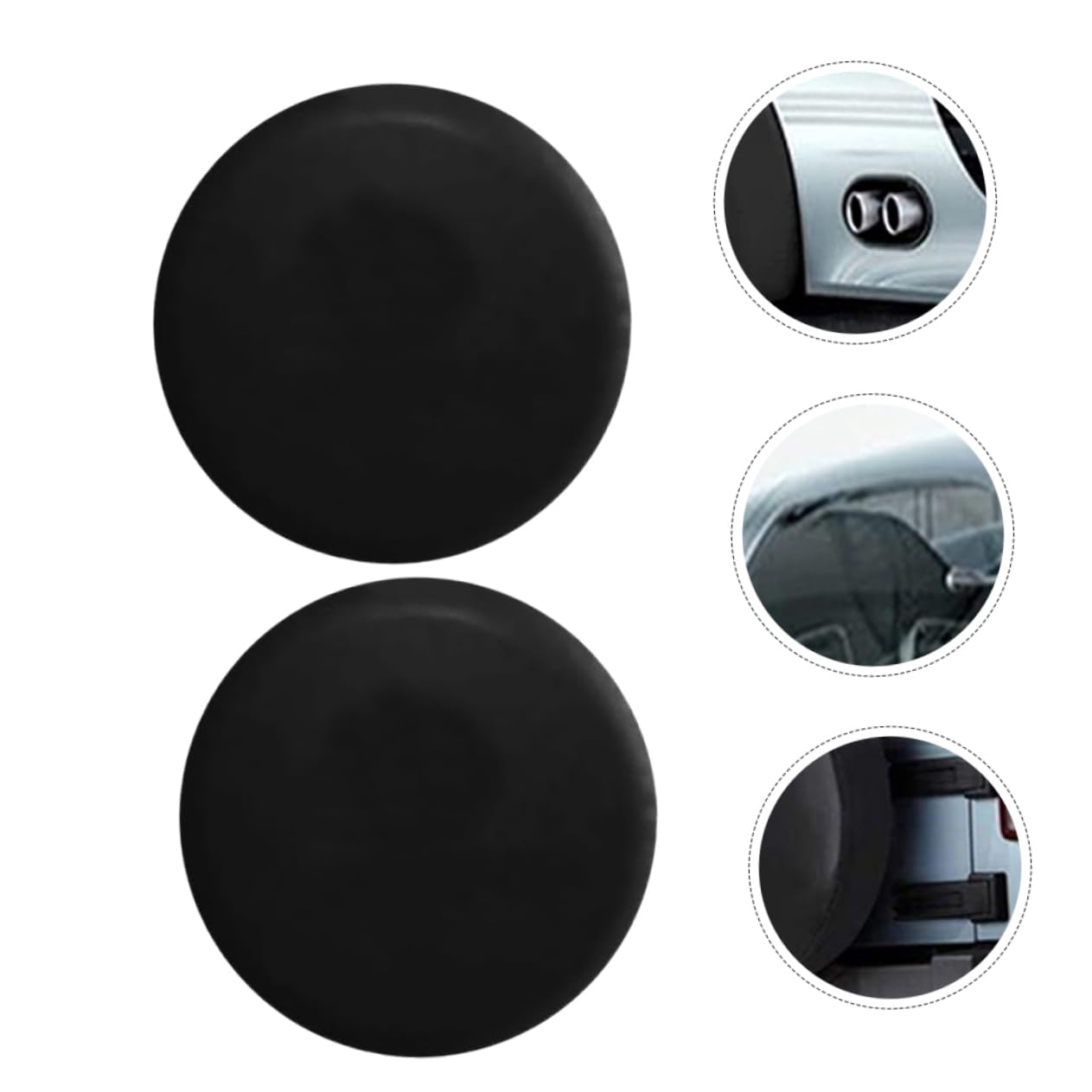 PRETYZOOM 2pezzi Copriruota in Pvc Per Pneumatici Scorta Adatto Auto Suv Camion e Camper Protezione e Antiusura Facile Installazione