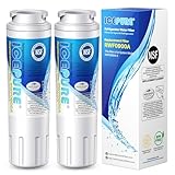 ICEPURE UKF8001 Replacement for Whirlpool Filter 4, Everydrop EDR4RXD1, FMM-2 Maytag UKF8001AXX-200 9084 4396395 MPF15090 WF-UKF8001,WF295,SGF-M9,Puriclean II,RWF0900A Refrigerator Water Filter,2PACK
