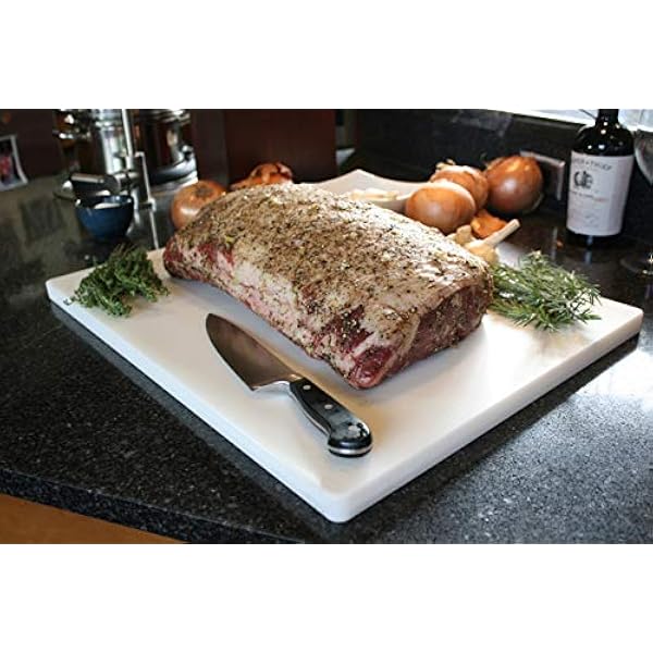 Skärbräda restaurang tjock plast skärbräda NSF och FDA-godkänd vit 24 x 18 x 1