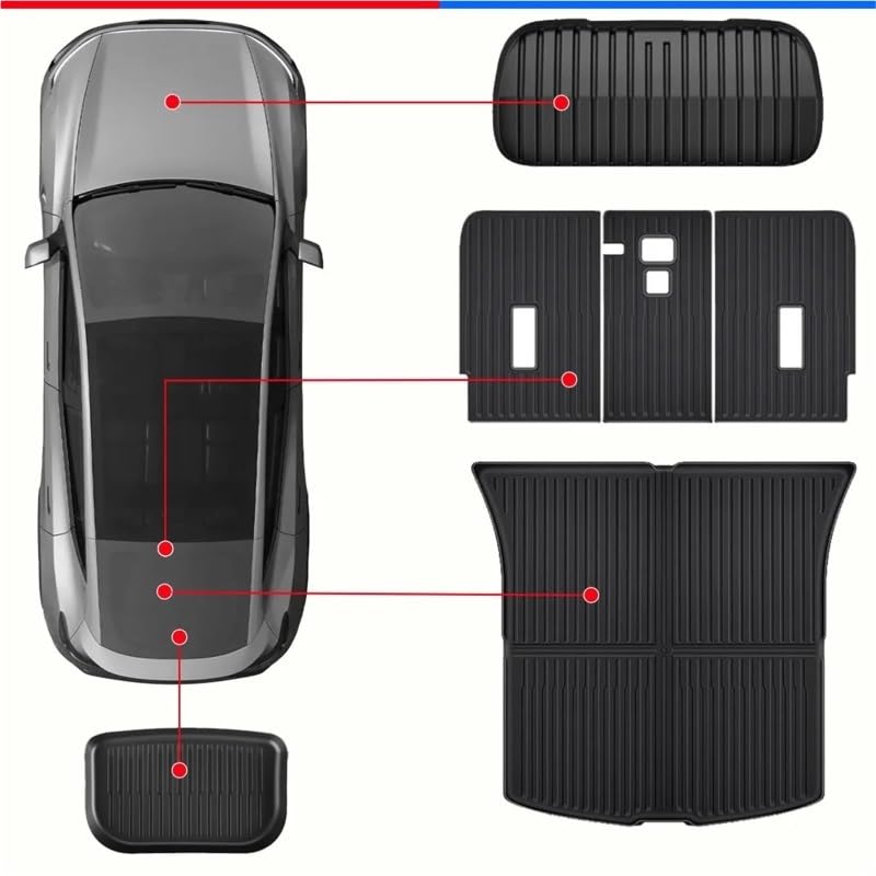 Coussinet de protection de coffre Tesla 2025 2026 imperméable et modulable - 6