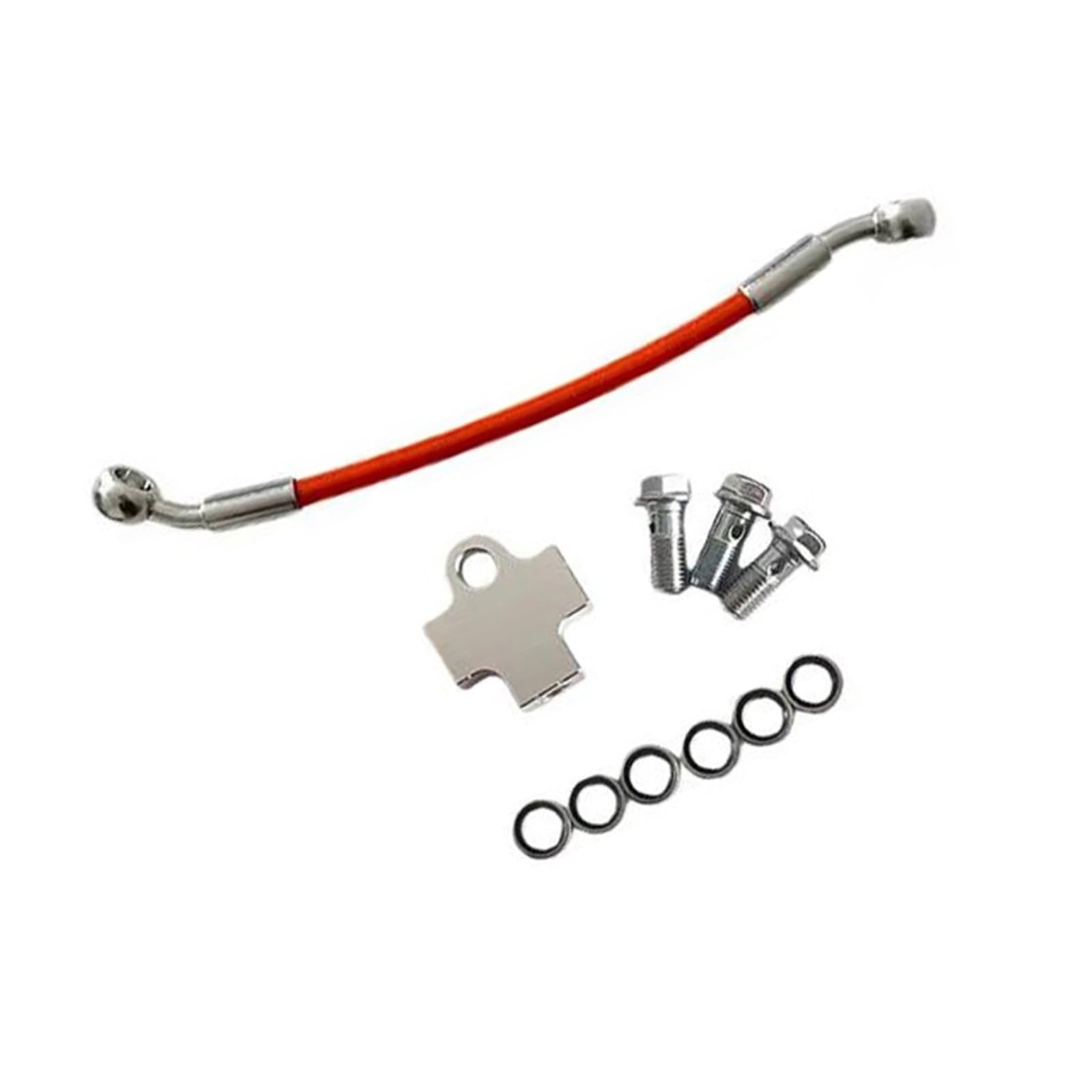 Motorbike Brake Line M10X1.25 28°-28° Motorcycle 3 Way Adapter Connector Brake Hose Line Clutch Hydraulic Oil Pipe 10cm-500cm Accessories(500cm)