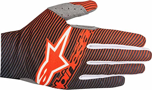 Gants Alpinestars anti-glisse orange bleu contre la fatigue