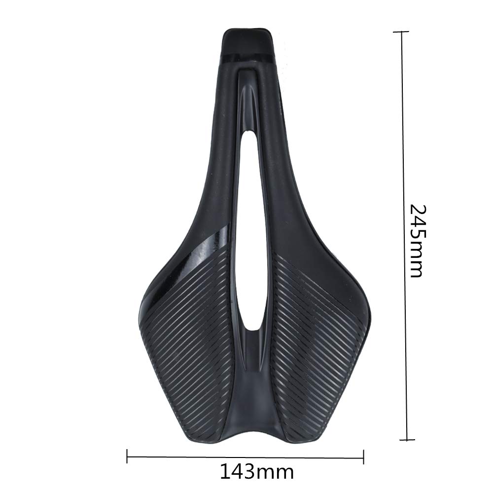 Fahrrad Sattel Rennrad Bike Sattel Training Grade Man Road Bike Kissen leichte Dimension Fahrradsattel Herren (Color : Noir)