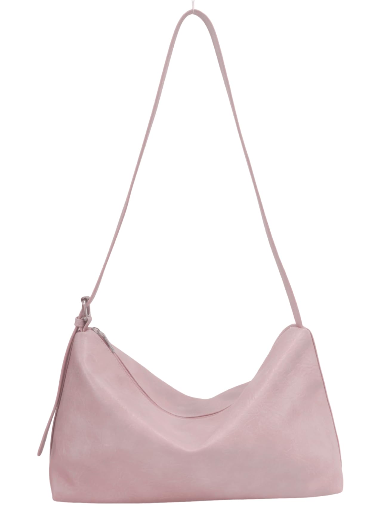 Solid Color Series Large Capacity Crossbody Shoulder Bag (Light Pink) – Minimalist Women’s Handbag, Stylish Casual Purse for Work & Travel-image-16