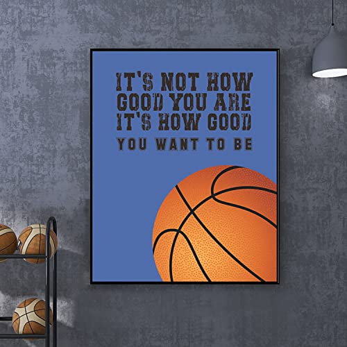 Sports Inspirational Wall Art Posters, Sports Motivational Saying Art Print, Basketball Football Baseball Soccer Posters, Positive Quotes Sports Themed For Boy Bedroom Playroom Classroom Decor - Image 4