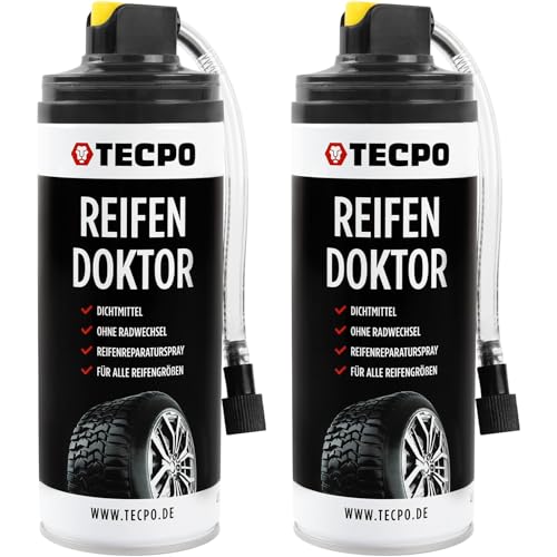 TECPO 2X Reifen Doktor Dichtmittel, 400 ml