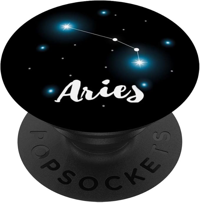 Aries Astrological Sign Zodiac Pop Socket PopSockets PopGrip: Swappable Grip for Phones & Tablets