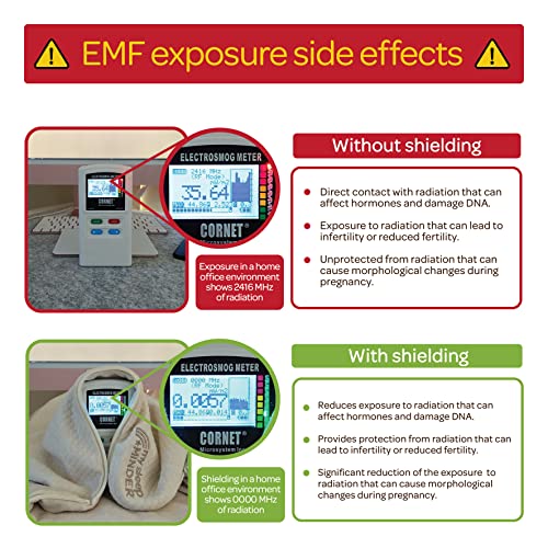 Image of Faraday Baby Sack & Blanket, EMF Wearable Blanket, WiFi Blocker, Pregancy Blanket, Unisex, 6-18 Months, Beige