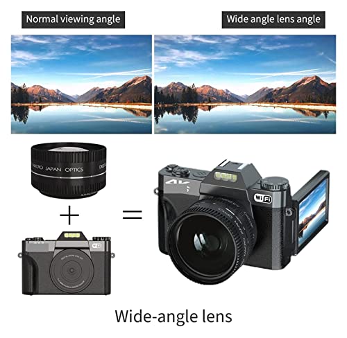 Caméscope rétro 4K idéal pour vlog de voyage et selfile