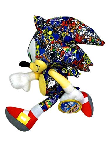 Sonic The Hedgehog 12 Inch Sticker Bomb Plush Stuffed Toy Amazon Sg Toys